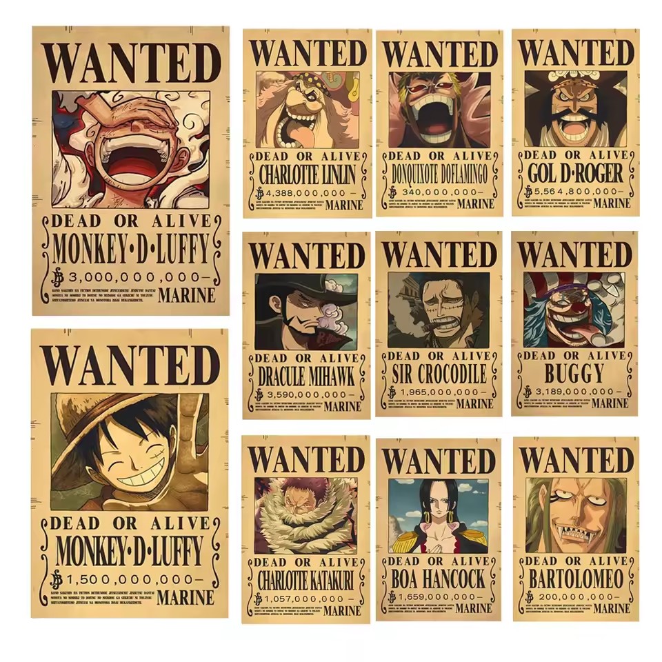 Vintage Toys Collection - Affiches de recherche de récompenses One