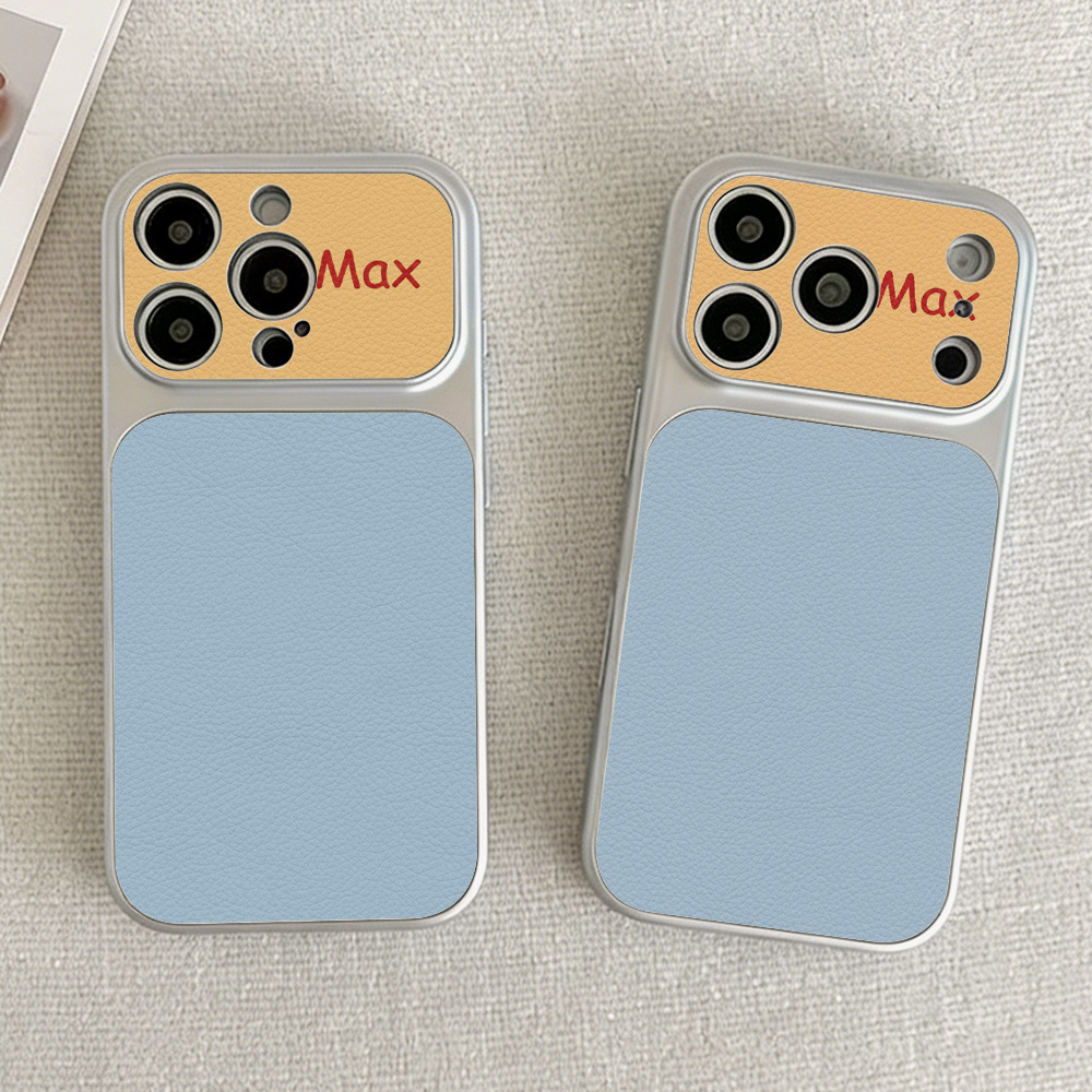 Camera Leather Case - Coque de téléphone mate couleur Dopamine