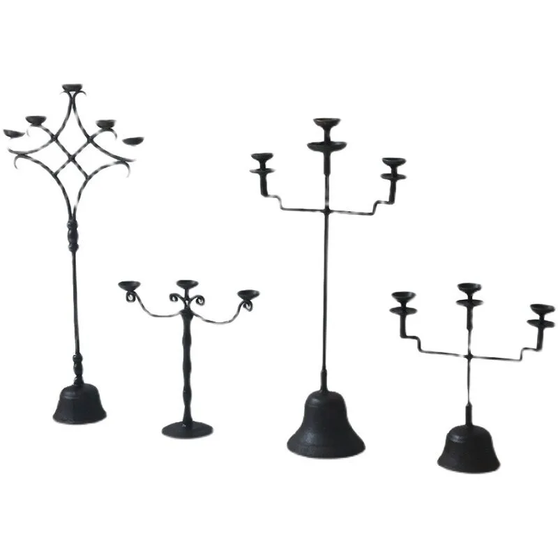 Collectible Vintage Lamps - Bougeoirs vintage en fonte, ornements de