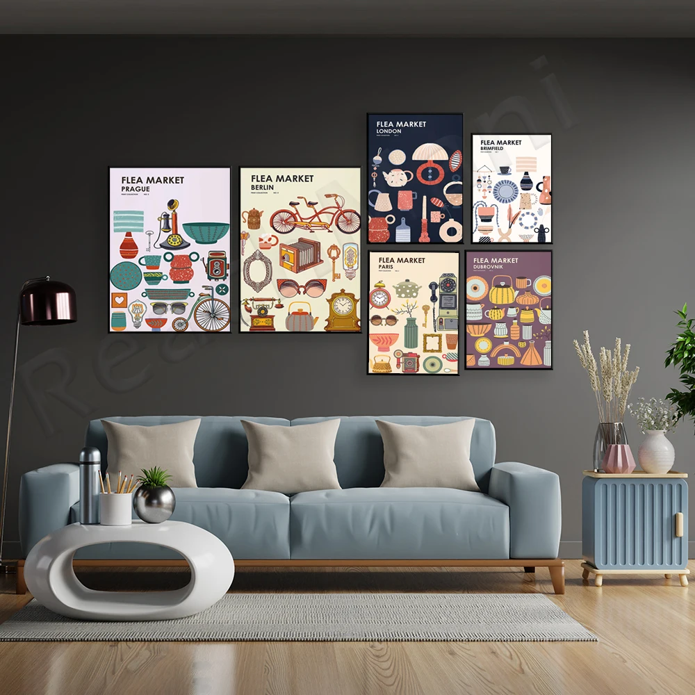 Collection d'imprimés de march - Vintage Collectible Market avis et prix
