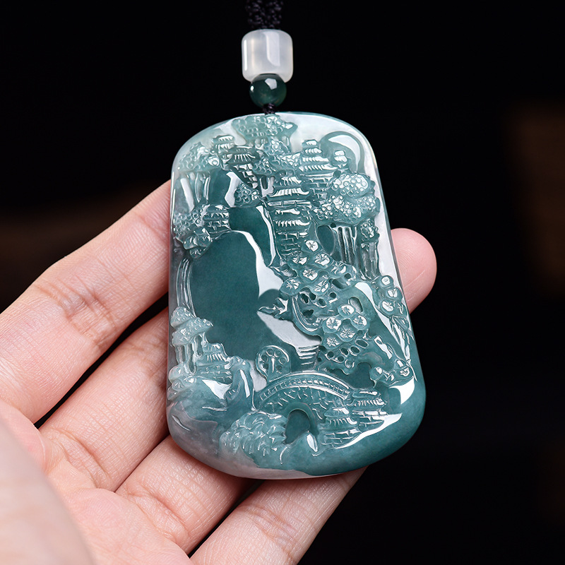 Collier pendentif paysage en j - Vintage Necklace avis et prix