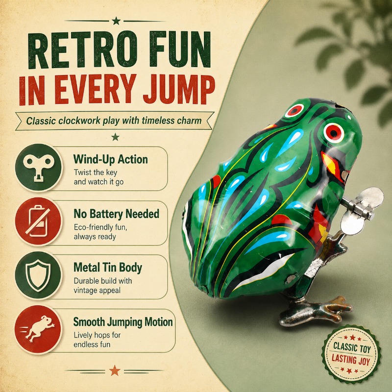 Grenouille en métal à ressort  - Vintage Toys Collection avis et prix