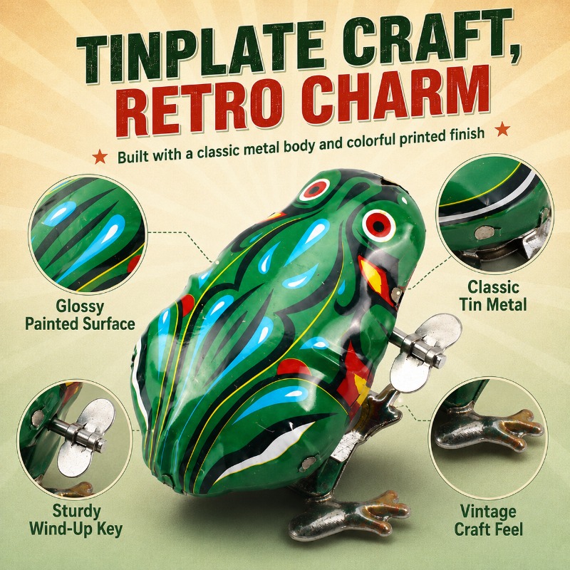 Grenouille en métal à ressort  - Vintage Toys Collection avis et prix