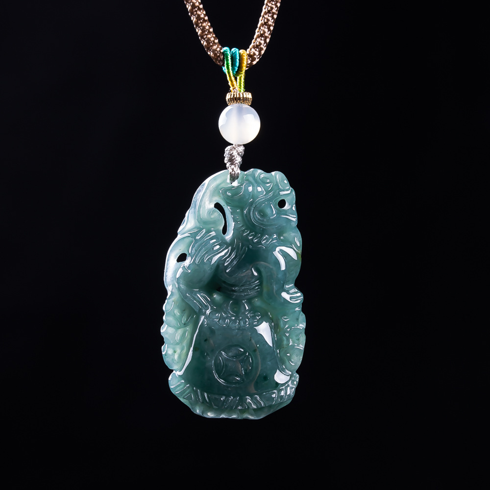 Pendentif Pixiu en jadéite bir - Vintage Necklace avis et prix