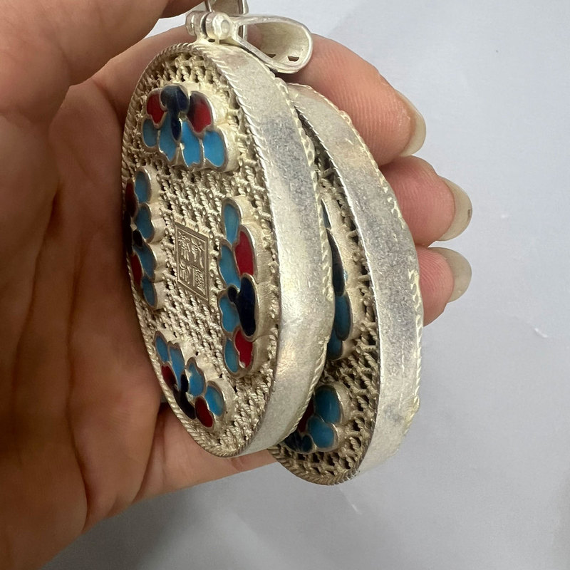 Pendentif en argent cloisonné  - Vintage Collectible Market avis et prix