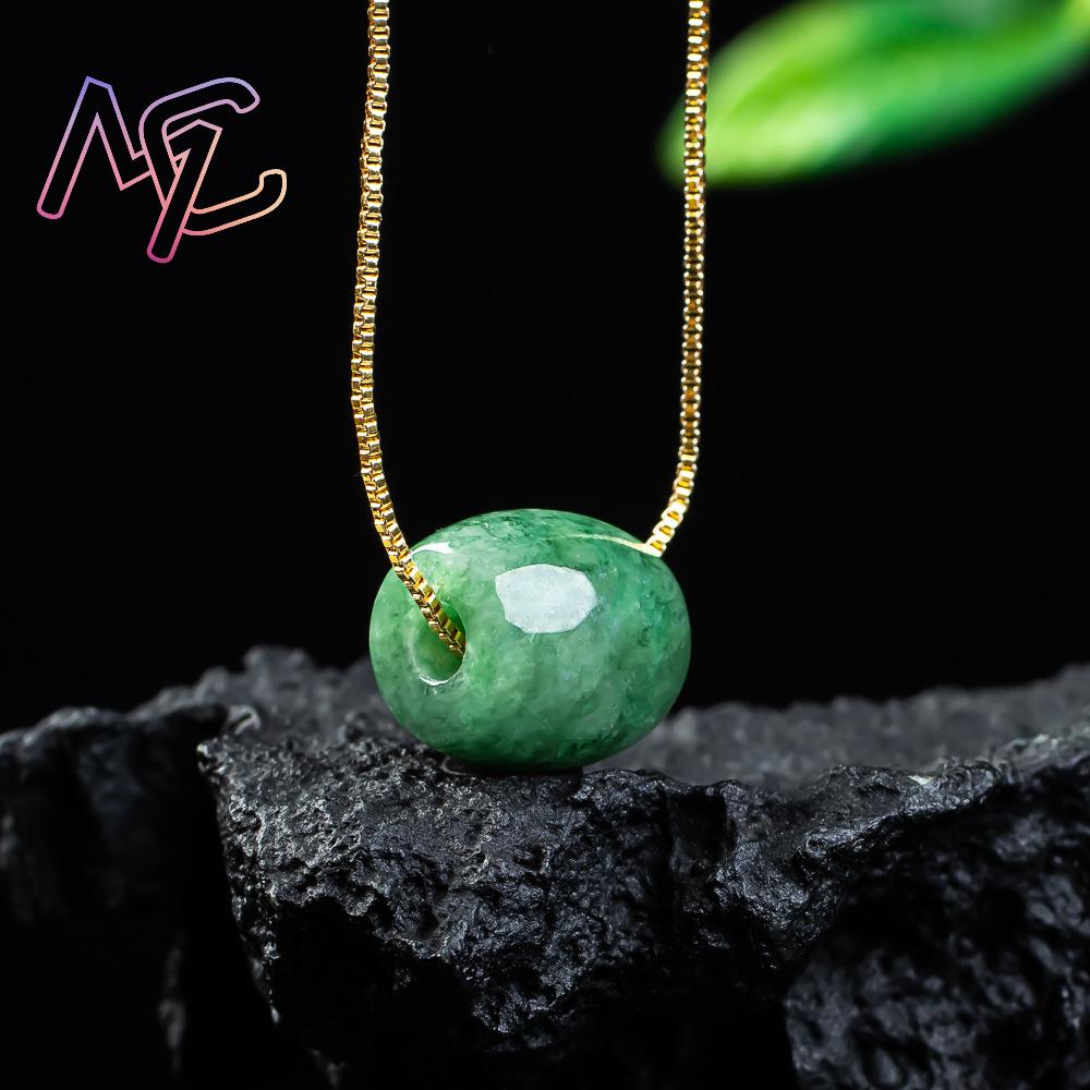 Pendentif en perles de Jade vé - Vintage Necklace avis et prix