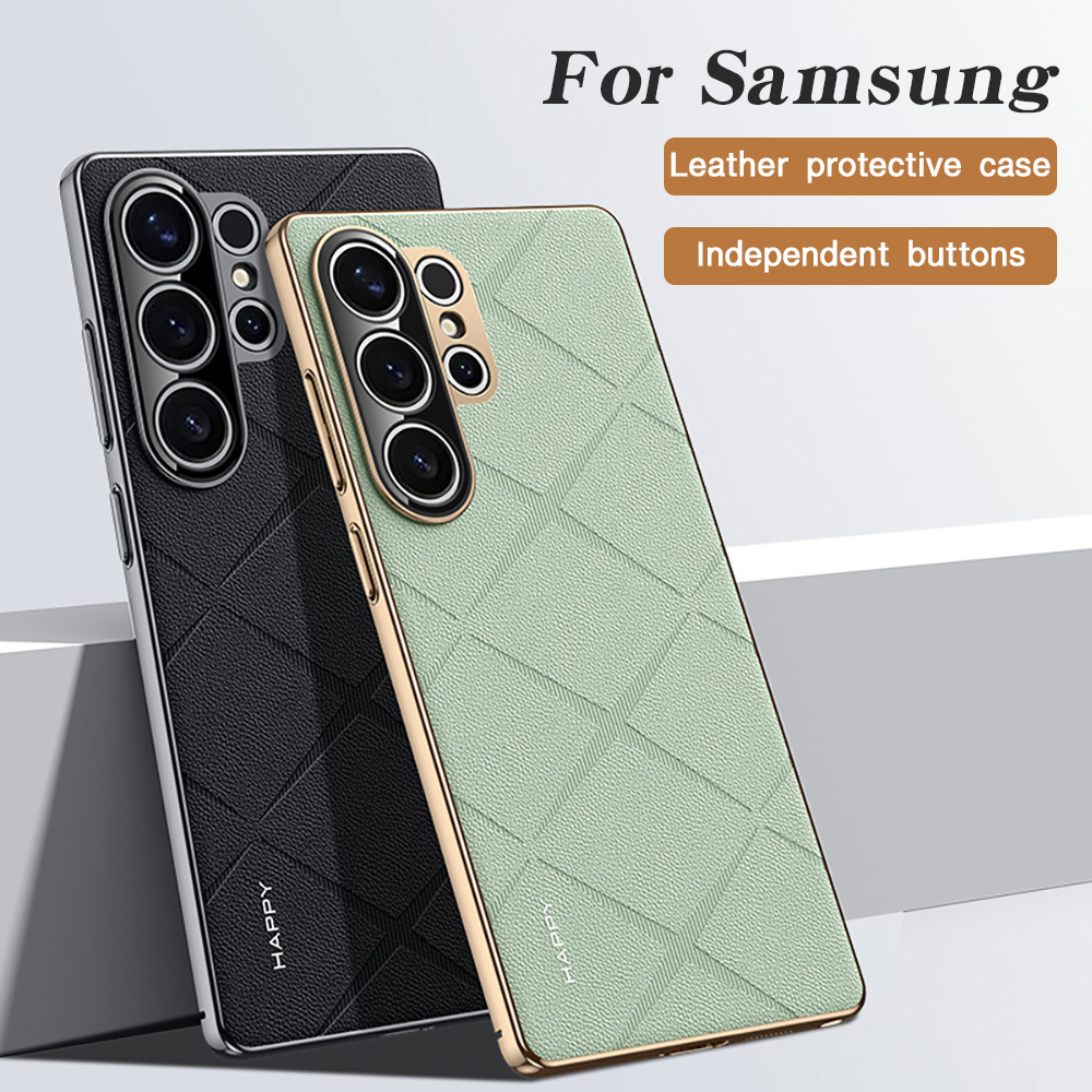 Placage en cuir pour Samsung S - Camera Leather Case avis et prix
