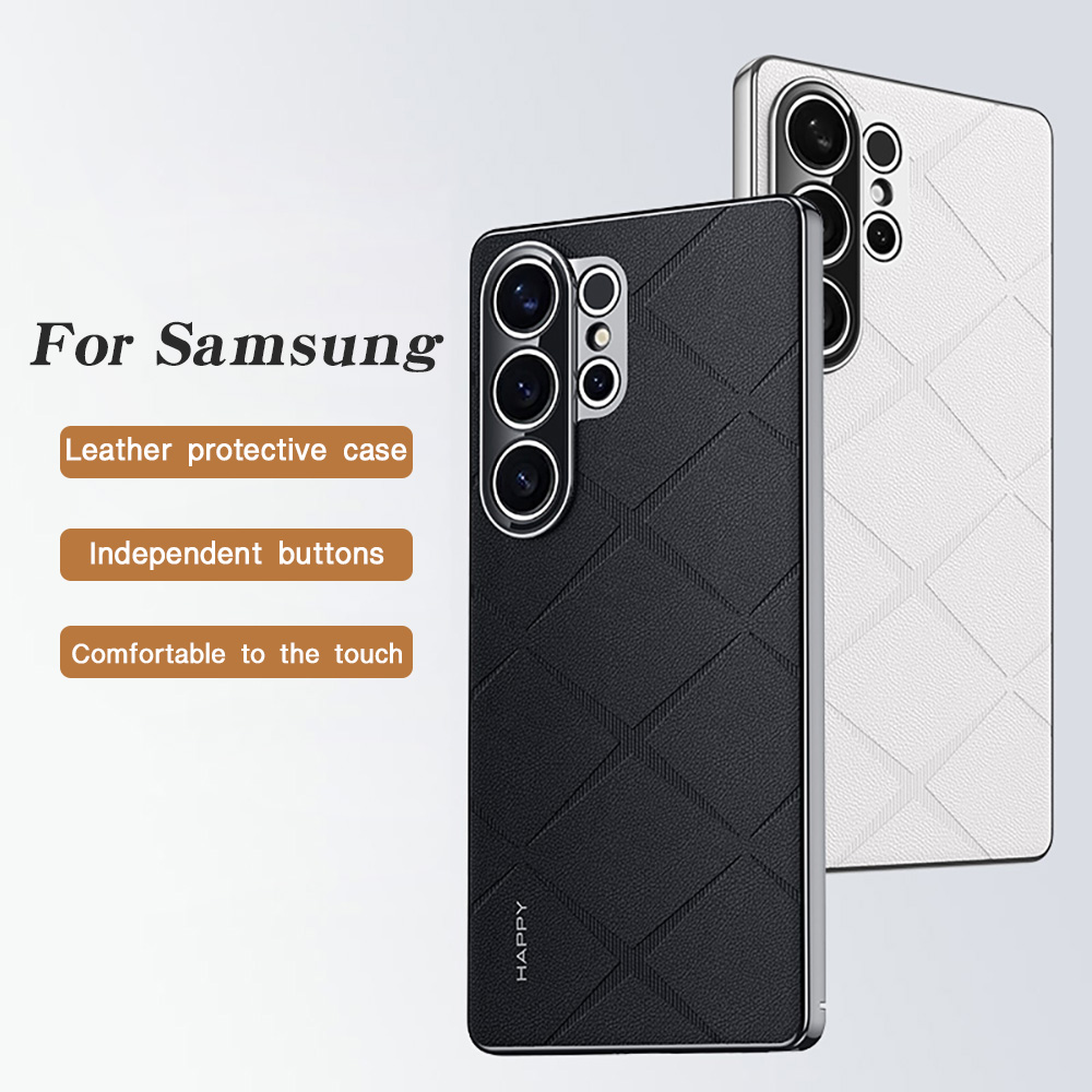 Placage en cuir pour Samsung S - Camera Leather Case avis et prix
