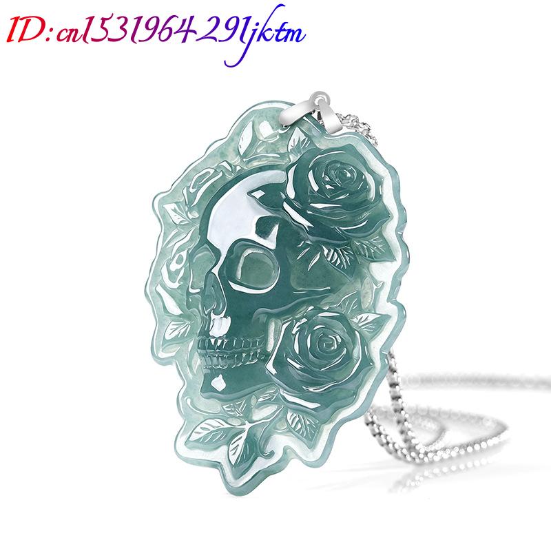 Collier Pendentif Crâne en Jad - Vintage Necklace avis et prix